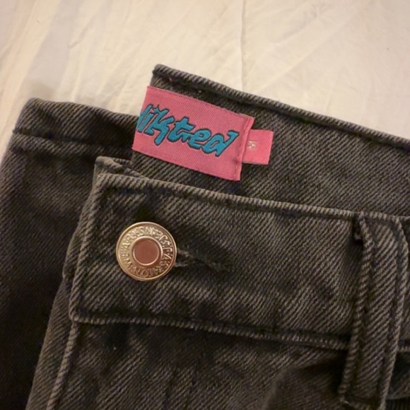 edikted high-key ripped wide jeans - Picture 4 of 4